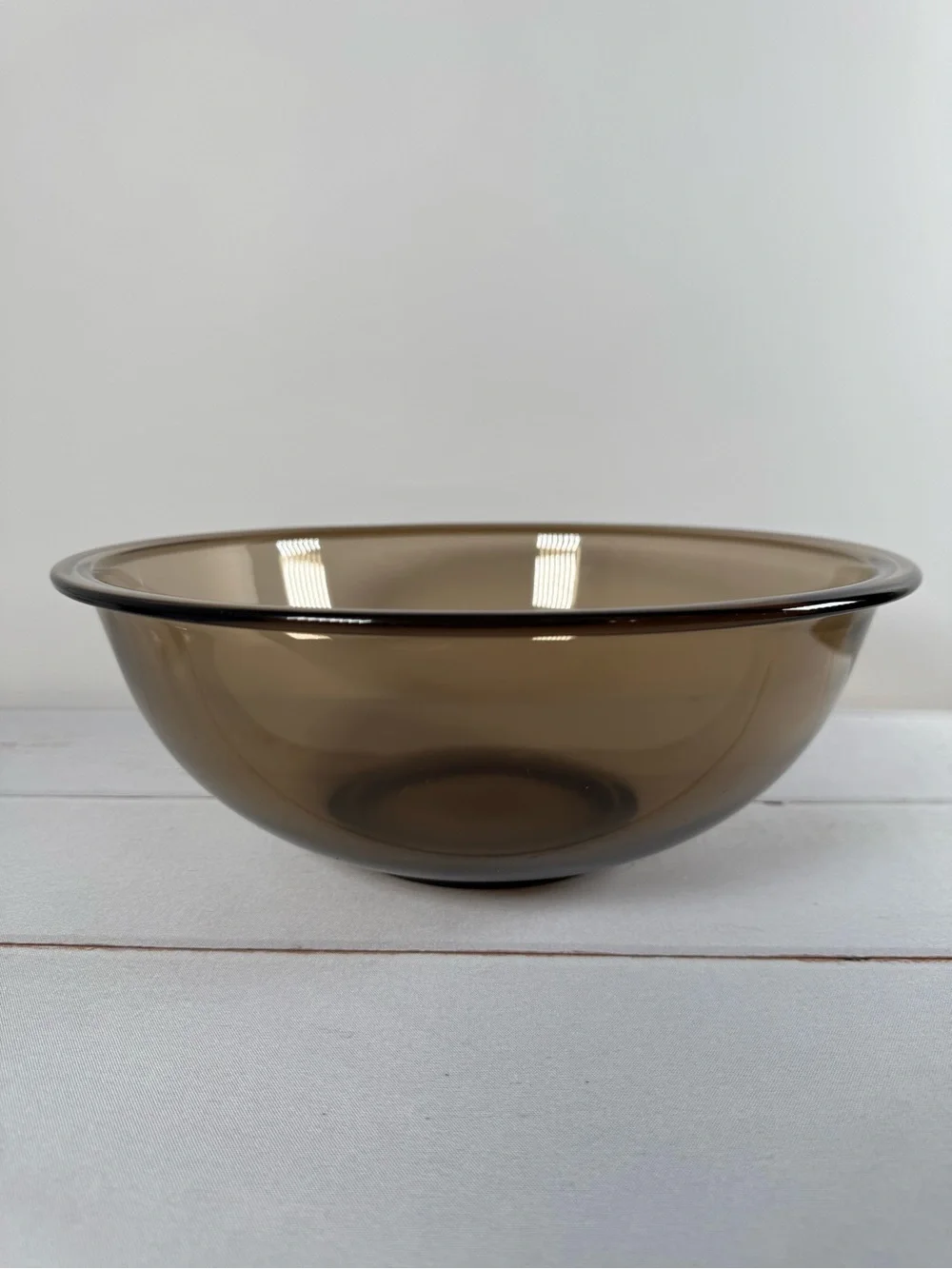 Vintage Pyrex 326 Smoke Brown Glass Mixing Bowl 4-Quart